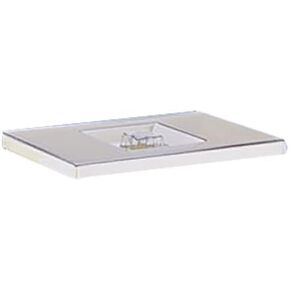 White Poly Cover For 3-Compartment Tank Bin, 15-1/4x9-5/8x1 in Saudi Arabia