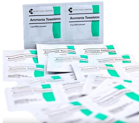 20 Pack Ammonia Inhalant Pouches Towelette Wipes 0.7g Per Pouch Fainting Reliever in Kuwait