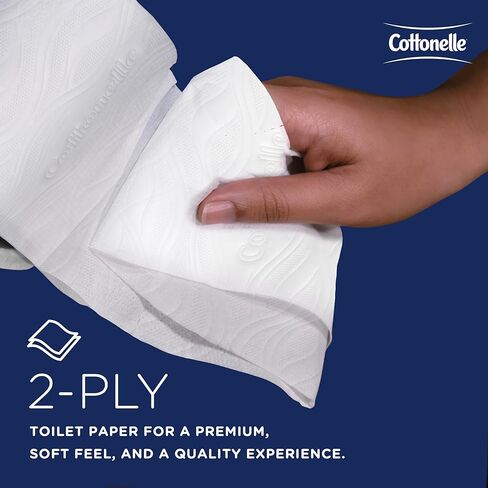 Cottonelle® Professional CleanCare Standard Roll Toilet Paper (58696), 2-Ply, White, Individually Wrapped (400 Sheets/Roll, 40 Rolls/Case, 16,000 Sheets/Case) in Saudi Arabia