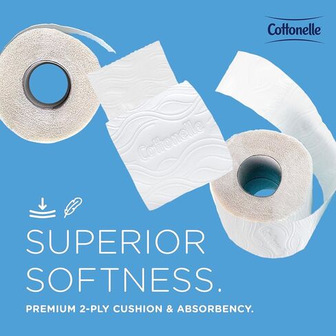Cottonelle® Professional CleanCare Standard Roll Toilet Paper (58696), 2-Ply, White, Individually Wrapped (400 Sheets/Roll, 40 Rolls/Case, 16,000 Sheets/Case) in Saudi Arabia
