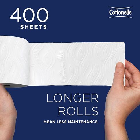 Cottonelle® Professional CleanCare Standard Roll Toilet Paper (58696), 2-Ply, White, Individually Wrapped (400 Sheets/Roll, 40 Rolls/Case, 16,000 Sheets/Case) in Saudi Arabia