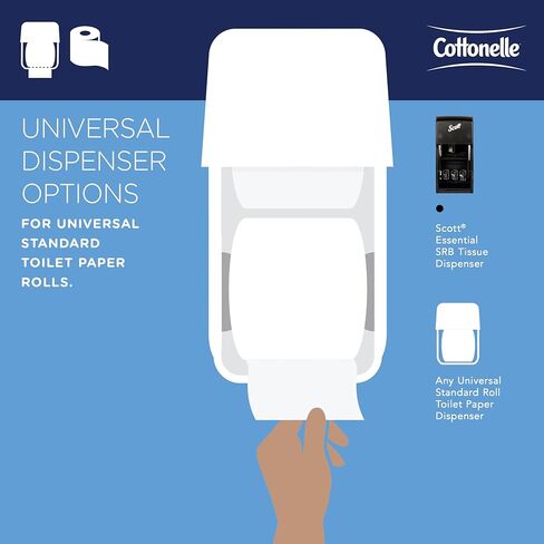 Cottonelle® Professional CleanCare Standard Roll Toilet Paper (58696), 2-Ply, White, Individually Wrapped (400 Sheets/Roll, 40 Rolls/Case, 16,000 Sheets/Case) in Saudi Arabia