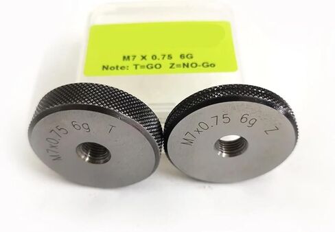 6G metric thread ring gauge set M7 M7X1 M7X0.75 TZ pass-stop fine M7*0.5(M7X1 6G T Z) in Saudi Arabia