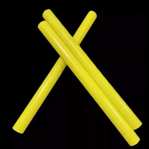 Vibration damping bar, 90A Hardness Yellow PU Round Rod - Solid Polyurethane Elastic Rubber Bar, 1PC in Saudi Arabia