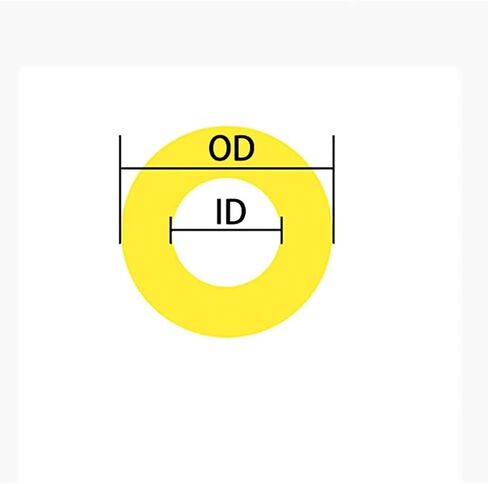 Vibration damping bar, Hollow Polyurethane Rod - 16-100mm Diameter, Yellow Translucent Elastic Rubber Tubing, 1PC in Kuwait