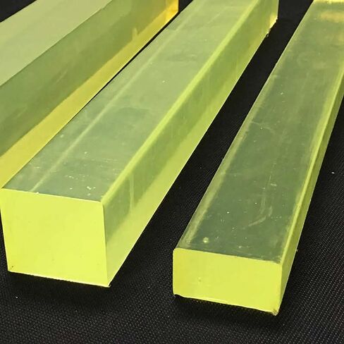 Vibration damping bar, Solid Polyurethane Square Bar - Wear-Resistant PU Elastic Rubber Rod, 1PC Industrial-Grade Bar Plate in Kuwait