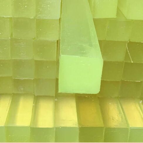 Vibration damping bar, Solid Polyurethane Square Bar - Wear-Resistant PU Elastic Rubber Rod, 1PC Industrial-Grade Bar Plate in Kuwait