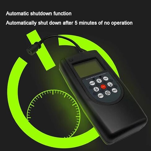 مقياس شد الحزام الصوتي، مقياس التوتر الصوتي مع شاشة LCD بإضاءة خلفية، مسبار اتجاه قابل للتعديل، نطاق التردد 10 هرتز - 680 هرتز لأحزمة V متعددة الأضلاع in Kuwait