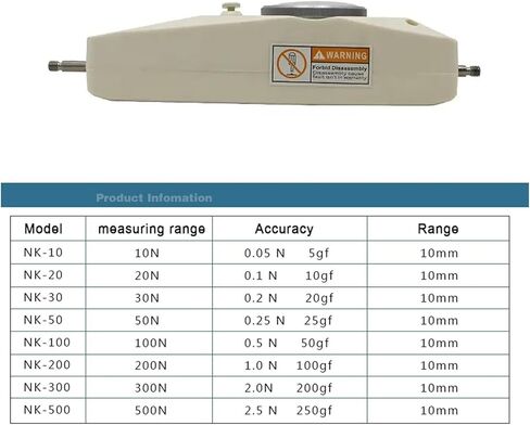 مقياس شد الدفع 100N، آلة اختبار الشد المؤشر مع 5 مجسات، قياس المسافة 10 مم ودقة عالية، اختبارات التوتر أو الضغط، لخطوط الصيد، الحبال، الأسلاك، الأبازيم in Kuwait