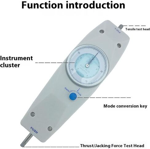 مقياس شد الدفع 100N، آلة اختبار الشد المؤشر مع 5 مجسات، قياس المسافة 10 مم ودقة عالية، اختبارات التوتر أو الضغط، لخطوط الصيد، الحبال، الأسلاك، الأبازيم in Kuwait