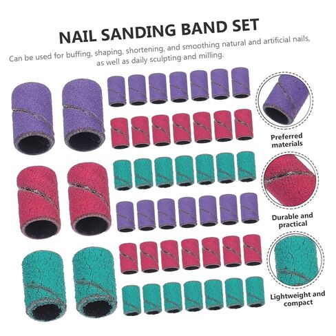 أربطة صنفرة فنية للأظافر من بارتي كيندوم، أربطة حلقية رملية لحقيبة حمل مثقاب الأظافر in Kuwait