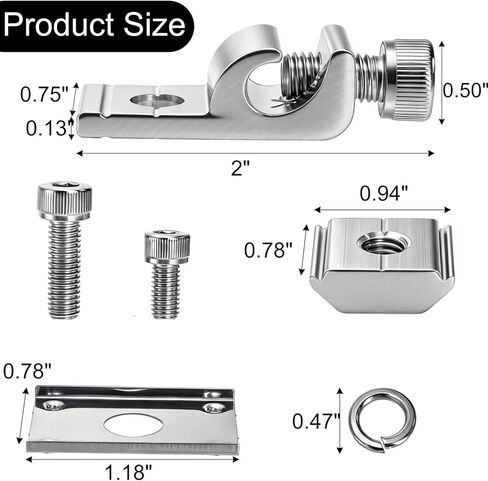 25 Pcs Grounding Tab, Solar Panel Grounding Lugs, Aluminium Alloy Grounding Clip, Ground Lug Compatible with Various Rail Types for Photovoltaic Roof Bracket and Ground Bracket Aluminum Rail in Kuwait
