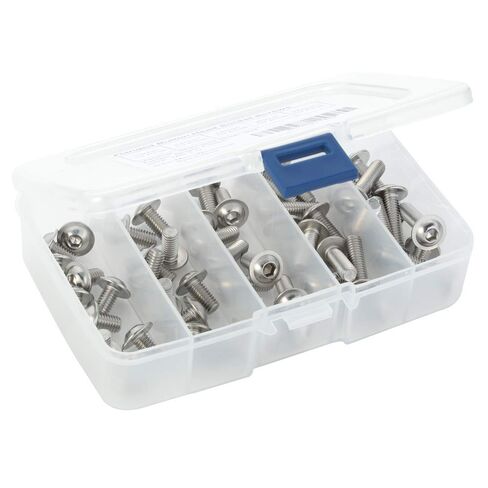 MewuDecor M6 x 10mm 12mm 16mm 20mm 25mm Flanged Button Head Socket Cap Screws, 304 Stainless Steel 18-8, Bright Finish, Fully Threaded, 50 PCS in Saudi Arabia