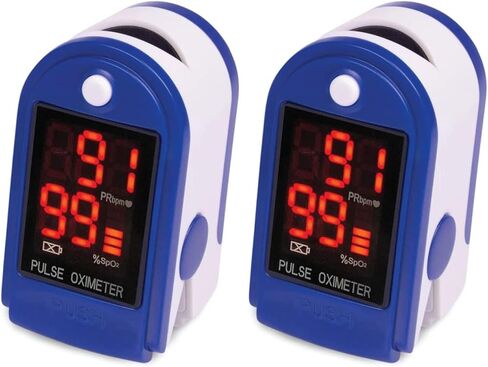 Roscoe Medical Finger Pulse Oximeter Oxygen Saturation Monitor - Pulse Ox Fingertip o2 Monitor for Pediatric and Adult - Sports and Aviation Use Only in Kuwait