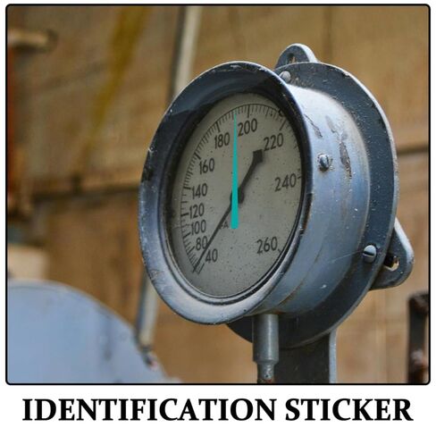 PRETYZOOM Reflective Waterproof Arrow Stickers for Well Pressure Gauge 1.96 Inch Pointer Markers for HVAC and Hydraulic Pressure Test Kit Accessories in Saudi Arabia