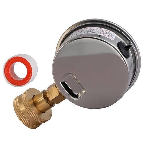2-1/2" Glycerin Filled Stainless Steel Water Pressure Test Gauge, 3/4" Female Hose Thread, 0-200 psi/kpa (Glycerin Filled 200) in Saudi Arabia