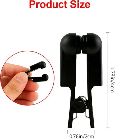 Black Ear Clip Electrodes Suitable for TENS 7000 and Similar Devices -1 Pair and 2 Wires Digital Unit Accessories in Saudi Arabia