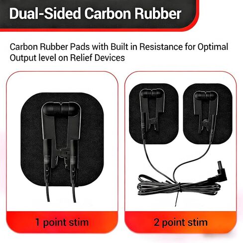 Black Ear Clip Electrodes Suitable for TENS 7000 and Similar Devices -1 Pair and 2 Wires Digital Unit Accessories in Saudi Arabia