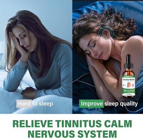 Tinnitus Relief for Ringing Ears, Natural Herbal Blend, Best Ear Ringing Relief Drops for Reduce Ear Noise & Improve Hearing, 2 Fl Oz in Kuwait