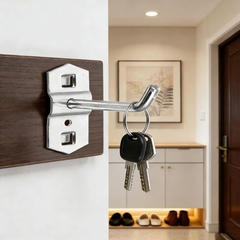 12 PCs Square Pegboard Hooks,Heavy Duty Display Hooks for Supermarket Shelf Rack Hanging L Style Screw Hook Pegboard Wall Organizer Tool Accessory in Kuwait