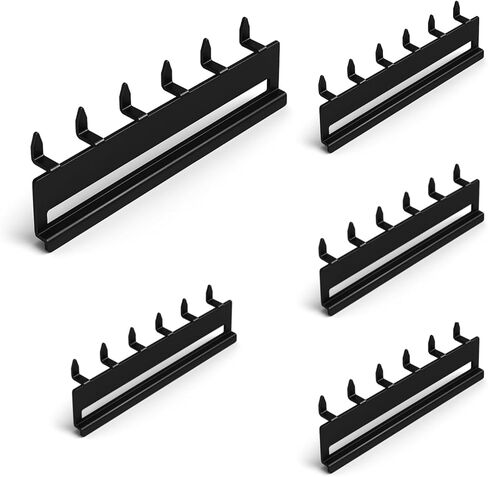 Pegboard Adaptor 5 Pack - Peg Board Adaptor for Slatwall Storage Bins, Slatbin Adaptors, Pegboard Wall Organizer for Garage, Workshops & Retail Store (Black) in Saudi Arabia