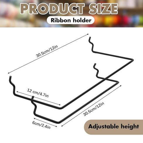 novabright 20 حزمة 12 "L Pegboard حامل المناشف الورقية تناسب 1/8" و 1/4" Pegboard منظم الملحقات الثقيلة Pegboard هوك لغرفة الحرف اليدوية المطبخ غرفة الغسيل المرآب الحمام in Kuwait