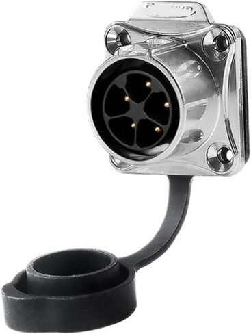 LP-20 aviation socket 5-core four-hole flange reverse installation plus fence female male connector(Flange reverse installation) in Kuwait