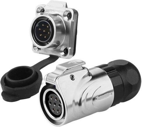 LP-16 connector 7-pin female male metal flange box installation aviation socket(Female plug) in Kuwait