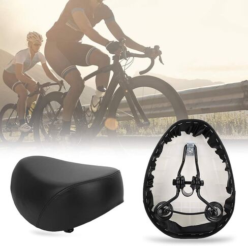 Bike Saddle, Shockproof Folding Anti-Slip Lightweight Durable Comfort Saddle Easy Install for Electric Bike Commuters Cyclists Urban Riders Touring Trips City Commutes in Saudi Arabia
