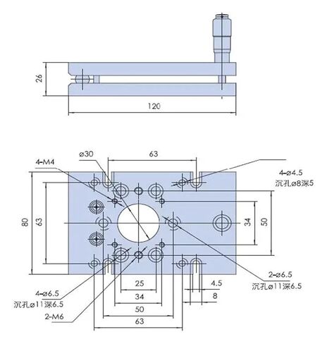 طاولة إمالة يدوية دقيقة PT-QX01 (محور واحد) in Saudi Arabia