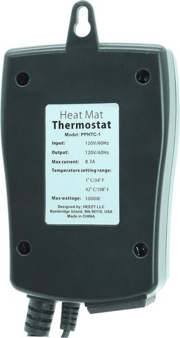 Plug in 1000 Watt Heating Thermostat Outlet 34-108°F by Propagate Pro 110V, 120V Heat Mat Heater Pad Temperature Controller for Starting Seeds, Reptiles, Egg Incubation + Beer Brewing/Wine Making in Saudi Arabia