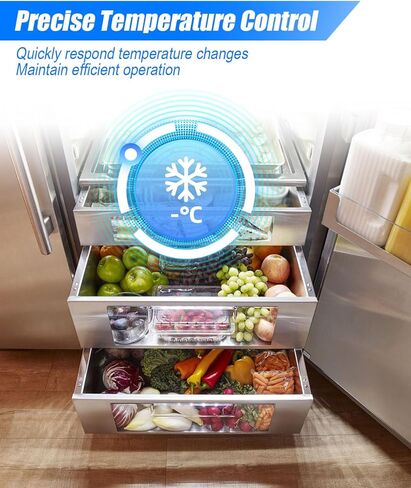 800366 Temp Control Kit Fit for True Refrigeration, Replace 077B6806 077B7172 988282, 76 inches Coil Sensing Thermostat in Saudi Arabia