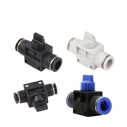 1/10/20 PCS HVFF 4/6/8/10/12/14/16mm Pneumatic Hand Release Valve Push-in Air Tube Quick Exhaust Manual Control Connector(HVFF-8,1 PC) in Saudi Arabia