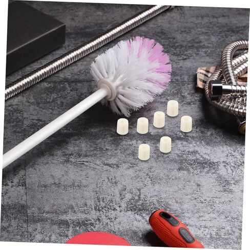 Beavorty 10Pcs Toilet Brush Handle Nuts Lightweight Detachable Screw Plug Nut Parts for Easy Replacement Cleaning Compatible with Various Toilet Brush Heads in Saudi Arabia