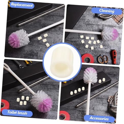 Beavorty 10Pcs Toilet Brush Handle Nuts Lightweight Detachable Screw Plug Nut Parts for Easy Replacement Cleaning Compatible with Various Toilet Brush Heads in Saudi Arabia