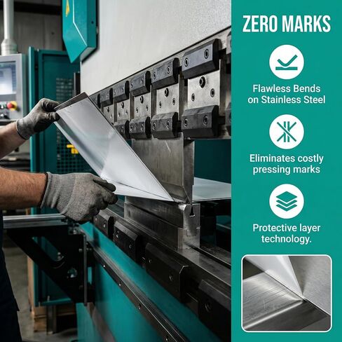 فيلم حماية قالب يوريتان للفرامل - واقي من الخدوش والانبعاج لقوالب تشكيل المعادن - صفائح بولي إيثيلين متينة (4 بوصة × .012 بوصة × 100 بوصة) in Kuwait