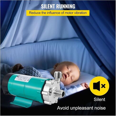 Magnetic Beer Pump Homebrew Brewing MP-15RP Food Grade 304 Stainless Steel High Temperature 120 ℃ 1/2" MPT for Brewery Bar in Kuwait