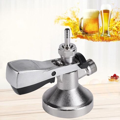 G Type Keg Coupler Stainless Steel Beer Dispenser with Air Valve Premium Brass Structure 304 Stainless Steel Probe for Draft Beer Machine Bar Restaurant Home Use in Saudi Arabia