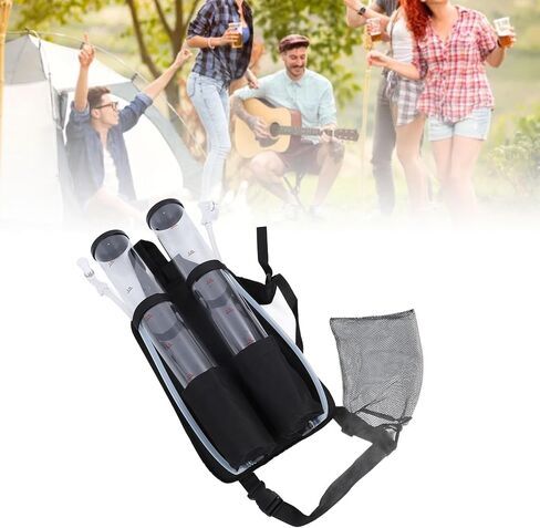 Outdoor Beer Wine Dispenser, Plastic Backpack Drink Dispenser with Dual 3L Tanks for Bar Party Camping Convenient Mixing and Versatile Usage in Saudi Arabia