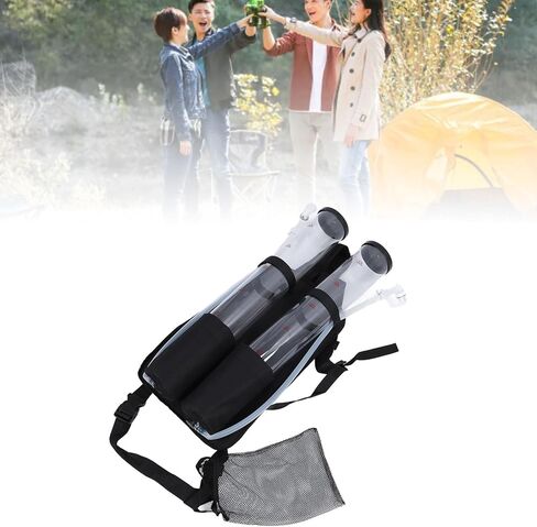 Outdoor Beer Wine Dispenser, Plastic Backpack Drink Dispenser with Dual 3L Tanks for Bar Party Camping Convenient Mixing and Versatile Usage in Saudi Arabia