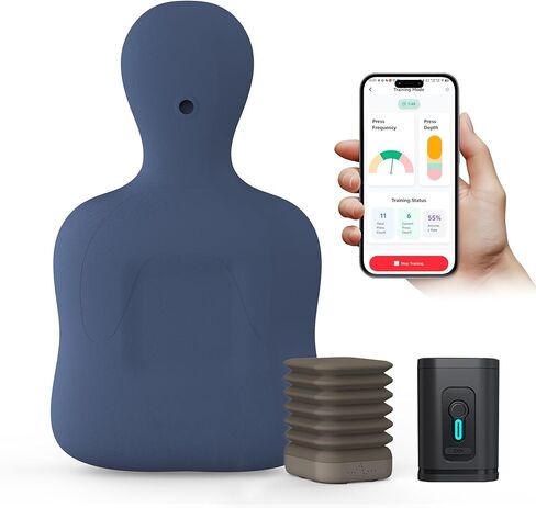 XFT CPR Manikins، عارضة أزياء قابلة للنفخ CPR، دمية CPR مع جهاز تعليقات الضغط، تستخدم لمدرب AED والتدريب الجماعي، مجموعة أدوات تدريب CPR مع تعليقات البيانات، XFT-2017 in Kuwait