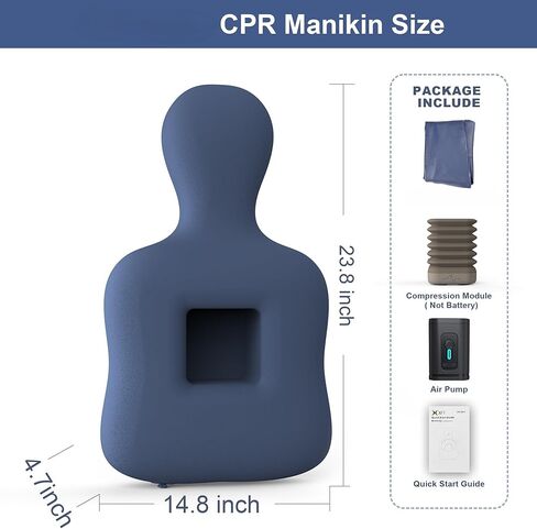 XFT CPR Manikins، عارضة أزياء قابلة للنفخ CPR، دمية CPR مع جهاز تعليقات الضغط، تستخدم لمدرب AED والتدريب الجماعي، مجموعة أدوات تدريب CPR مع تعليقات البيانات، XFT-2017 in Kuwait