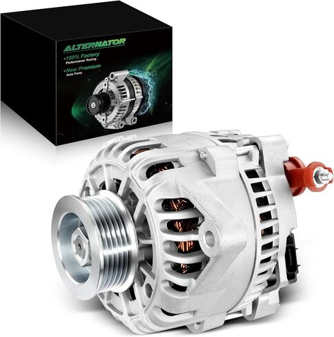 مولد تيار ثابت لـ:-LAND ROVER Range Rover 2006 2007 2008 2009 4.2L, LR3 2005-2009 4.4L, Range Rover Sport 2006-2009, 12V 150A 6-Groove Pulley CW, OE# YLE500390 YLE500190 (جديد كليًا) in Kuwait