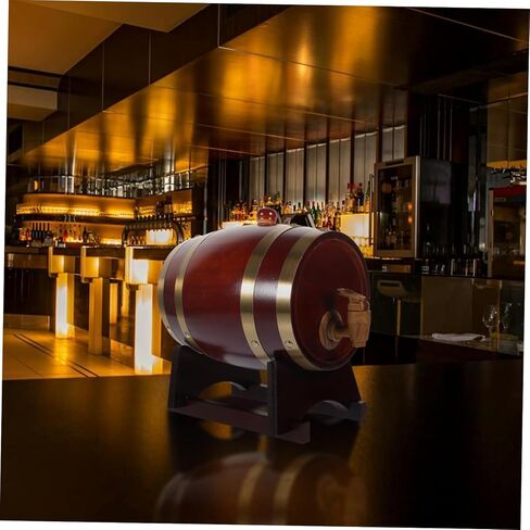 OUNONA 1Set Wooden Wine Barrel for Aging Storage Red Beer Liquor Dispenser for Home Bar Versatile Oak Aging Barrel for Wine Whiskey Spirits in Saudi Arabia