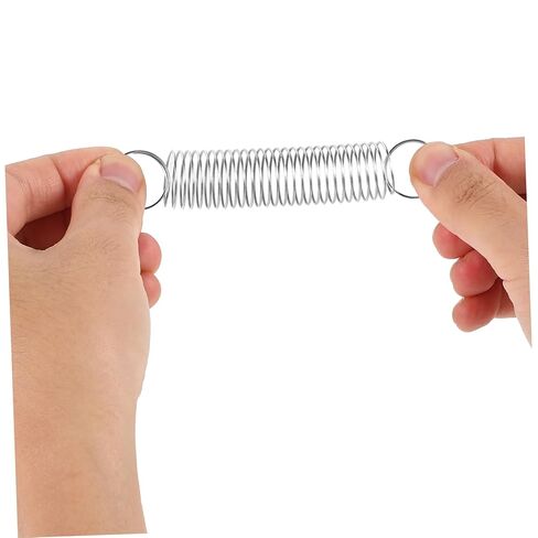 Veemoon 2pcs Stainless Steel Tension Springs Heavy Duty Spring Replacement Dual Hooks Small for Experiments in Saudi Arabia