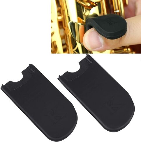 2PCS Sax Thumb Rest, Saxophone Thumb Rest Cushion, Soprano Sax Comfortable Rubber Finger Rest Pads for Alto Tenor Sax Wind Instruments in Saudi Arabia