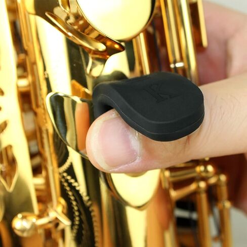 2PCS Sax Thumb Rest, Saxophone Thumb Rest Cushion, Soprano Sax Comfortable Rubber Finger Rest Pads for Alto Tenor Sax Wind Instruments in Saudi Arabia