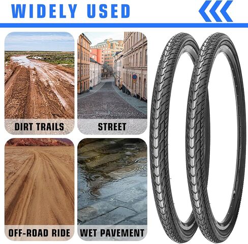 28 Inch Bike Tires, 28 X 1.75 Replacement Tires for Mountain Beach Cruiser Bike in Saudi Arabia