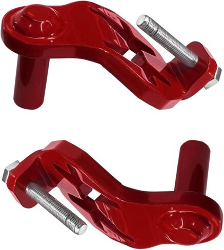 Pair of T Post Hinge Pins for Hanging Gates from Metal Supports in Garden Area, Red in Saudi Arabia
