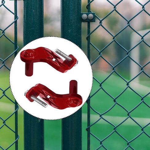 Pair of T Post Hinge Pins for Hanging Gates from Metal Supports in Garden Area, Red in Saudi Arabia